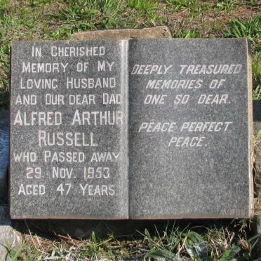 RUSSELL Alfred Arthur -1953