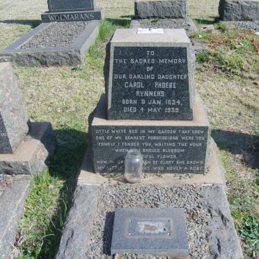 RYNNERS Carol Phoebe 1934-1939