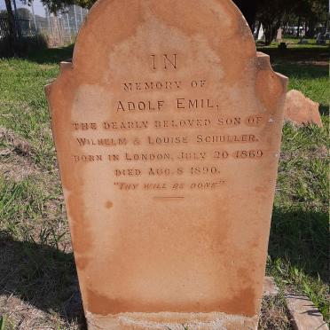 SCHULLER Adolf Emil 1869-1890