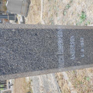 ANDERSON Hugh Robertson -1952