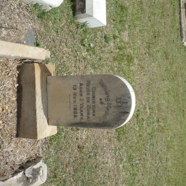 ZWAAN Christina Rens, de -1908