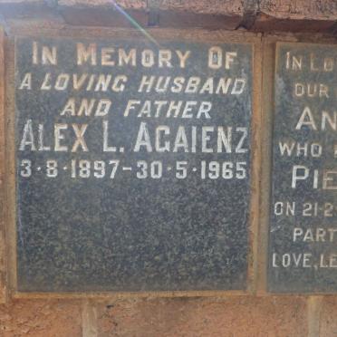 AGAIENS Alex L. 1897-1965