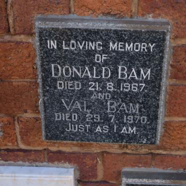 BAM Donald -1967 &amp; Val -1970