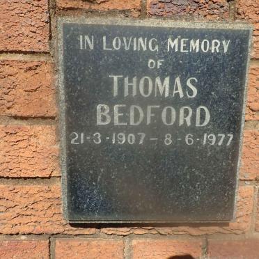BEDFORD Thomas 1907-1977