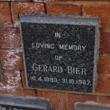 BIER Gerard 1893-1967