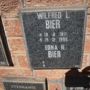 BIER Wilfred L. 1911-1995 &amp; Edna H.