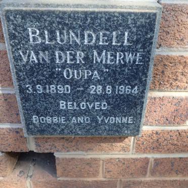 BLUNDELL Van Der Merwe 1890-1964