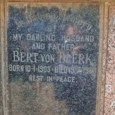 BLERK Bert, von 1903-1963