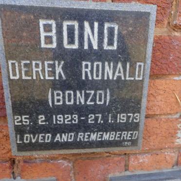 BOND Derek Ronald 1923-1973