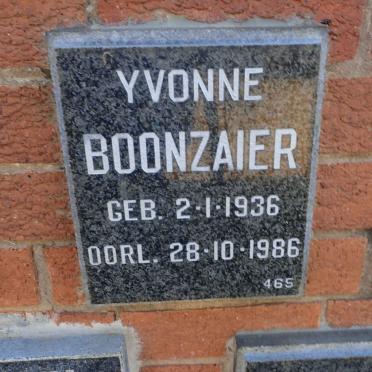 BOONZAIER Yvonne 1936-1986