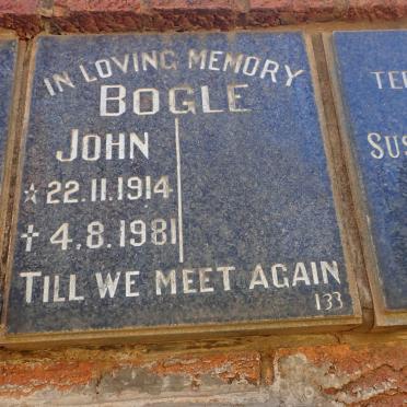 BOGLE John 1914-1981