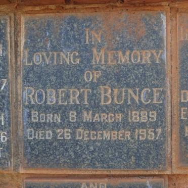BUNCE Robert 1889-1957