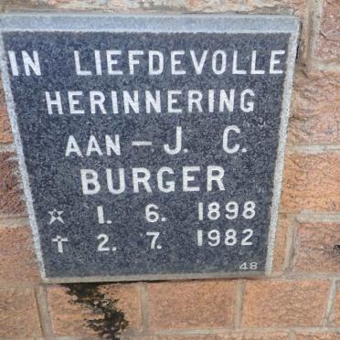 BURGER J.C. 1898-1982