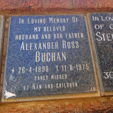 BUCHAN Alexander Ross 1898-1975
