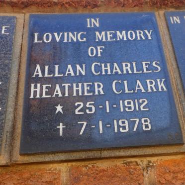 CLARK Allan Charles Heather 1912-1978