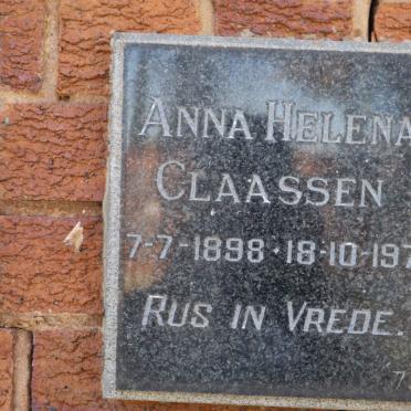 CLAASSEN Anna Helena 1898-1970