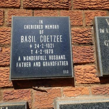 COETZEE Basil 1921-1979