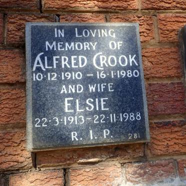 CROOK Alfred 1910-1980 &amp; Elsie 1913-1988