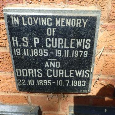 CURLEWIS H.S.P 1895-1979 &amp; Doris 1895-1983