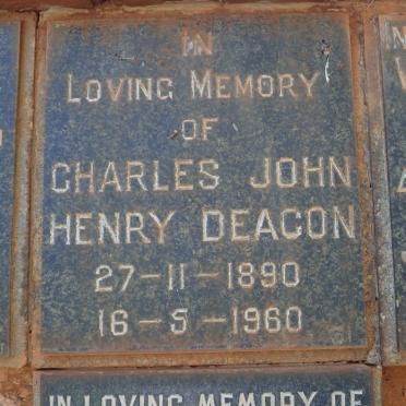 DEACON Charles John Henry 1890-1960
