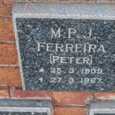 FERREIRA M.P.J. 1909-1967