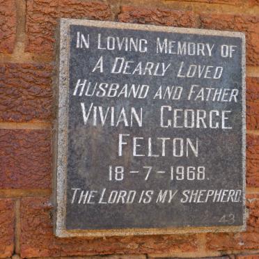 FELTON Vivian George -1968