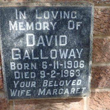 GALLOWAY David 1906-1963