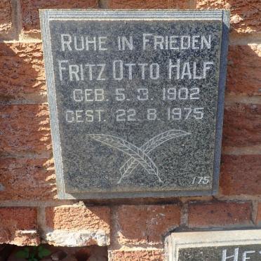 HALF Fritz Otto 1902-1975