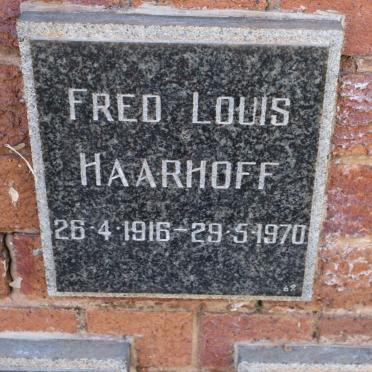 HAARHOFF Fred Louis 1916-1970