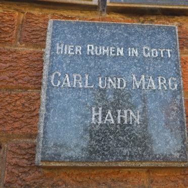 HAHN Carl &amp; Marg