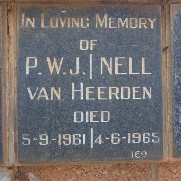 HEERDEN P.W.J., van -1961 &amp; Nell -1965