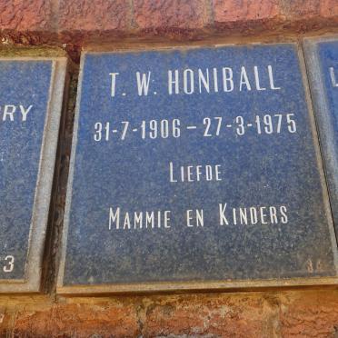 HONIBALL T.W. 1906-1975