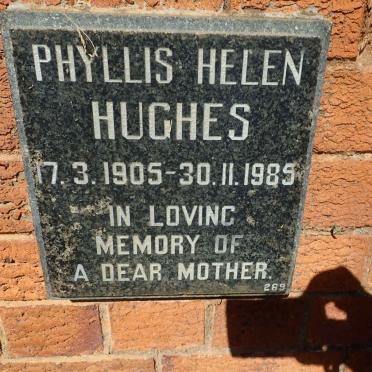 HUGHES Phyllis Helen 1905-1985