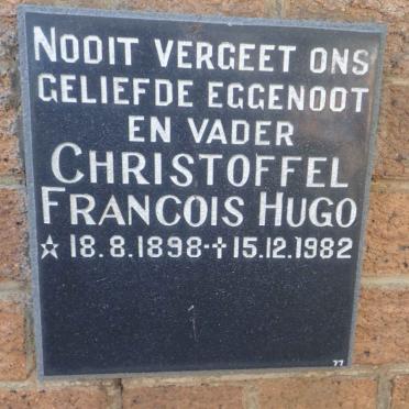 HUGO Christoffel Francois 1898-1982
