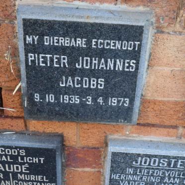 JACOBS Pieter Johannes 1935-1973