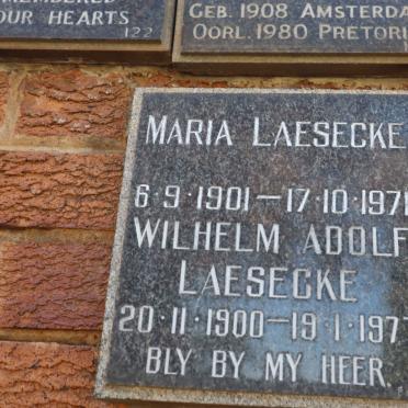 LAESECKE Wilhelm Adolf 1900-1977 &amp; Maria 1901-1971