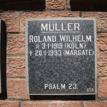 MULLER Roland Wilhelm 1919-1993