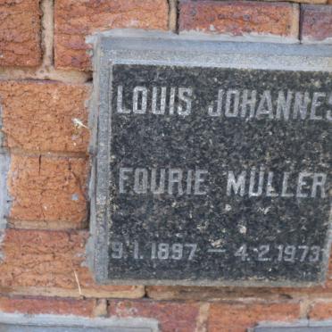 MULLER Louis Johannes Fourie 1897-1973
