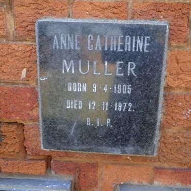 MULLER Anne Catherine 1905-1972