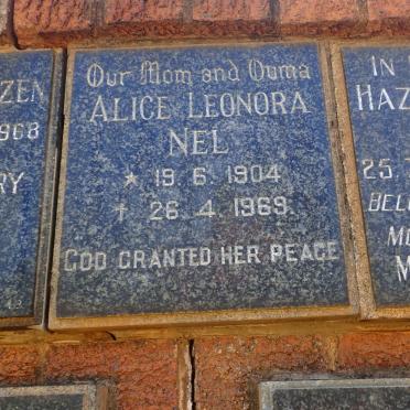NEL Alice Leonora 1904-1969