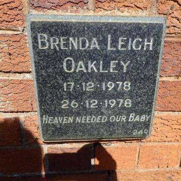 OAKLEY Brenda Leigh 1978-1978