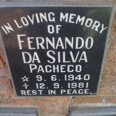 PACHECO Fernando da Silva 1940-1981