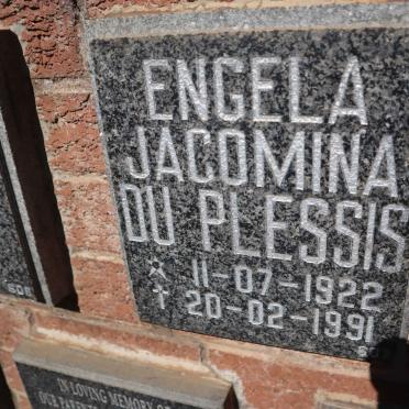 PLESSIS Engela Jacomina, du 1922-1991
