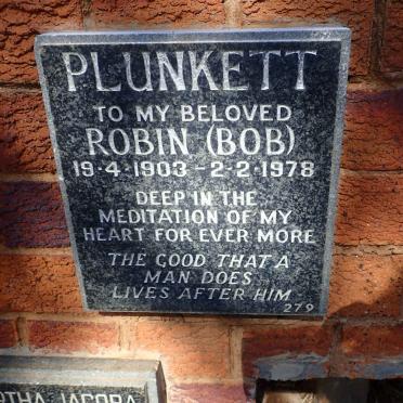 PLUNKETT Robin 1903-1978