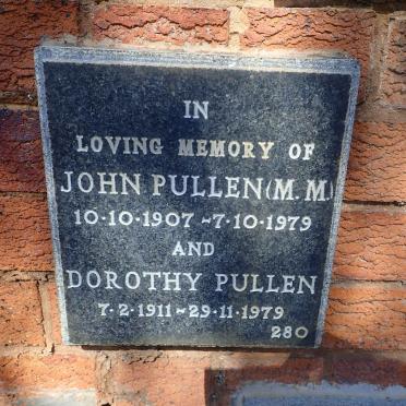 PULLEN John 1907-1979 &amp; Dorothy 1911-1979