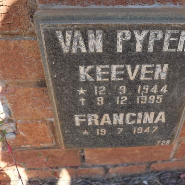 PYPER Keeven, van 1944-1995 &amp; Francina 1947-