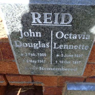 REID John Douglas 1900-1967 &amp; Octavia Lennette 1907-1997
