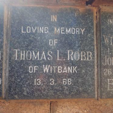 ROBB Thomas L. -1968