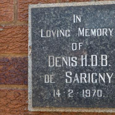 SARIGNY Denis H.D.B., de -1970