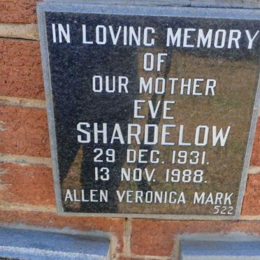 SHARDELOW Eve 1931-1988